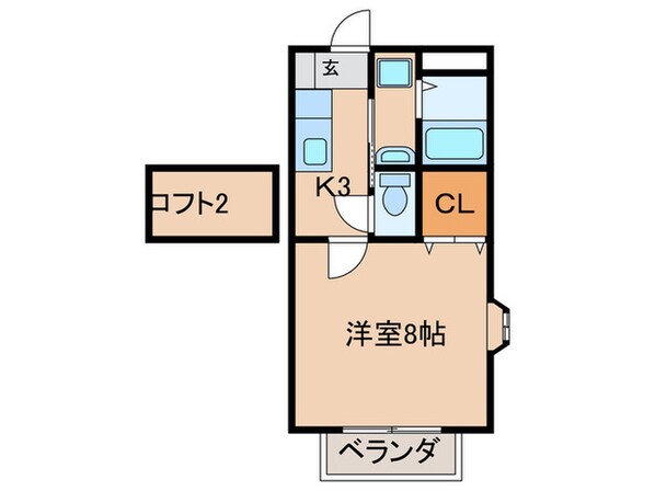 グリーンコート一番館の物件間取画像